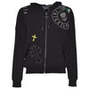 Coulor Cross sweat jacket black