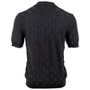 Squares Strick Polo Schwarz