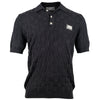 Squares Knit Polo Black