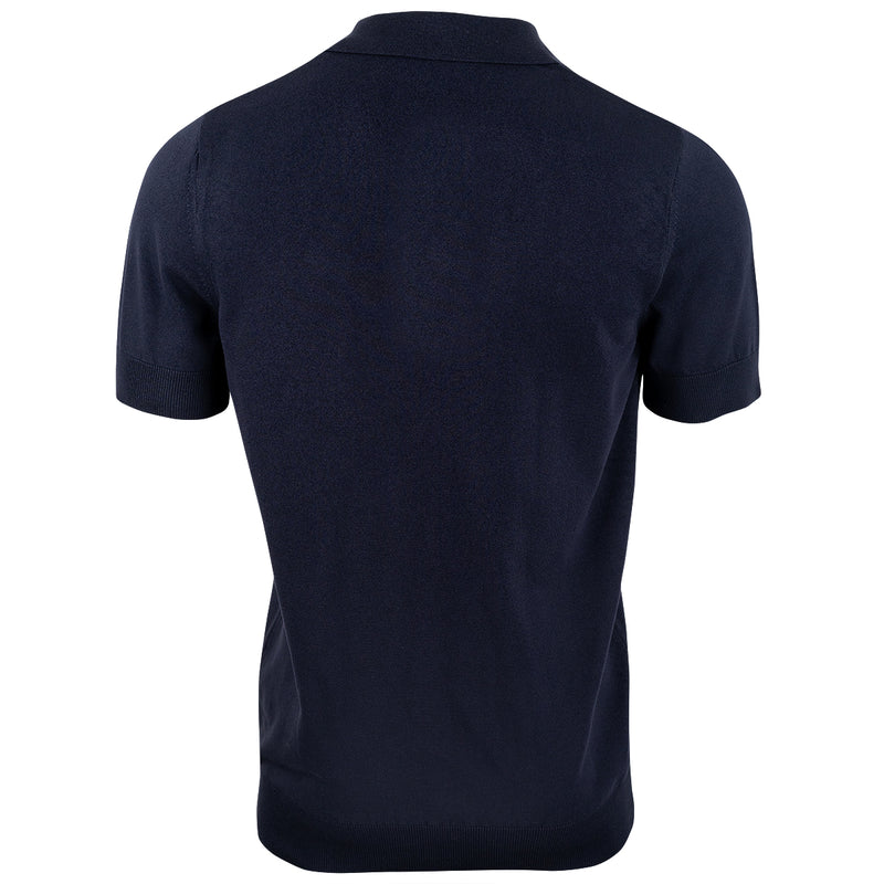 Luxury Knit Polo Dark Blue