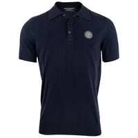 Luxury Knit Polo Dark Blue