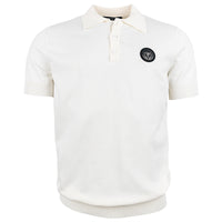 Luxury Strick Polo Offwhite