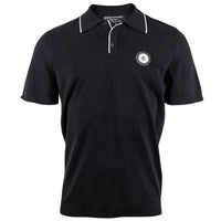 VIP Strick Polo Schwarz