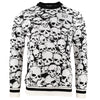 Multi Skull Strickpullover Schwarz