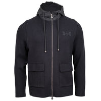 Cool Casual Unisex Strickjacke-black