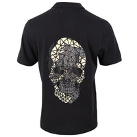 Skull Gold Polo Schwarz