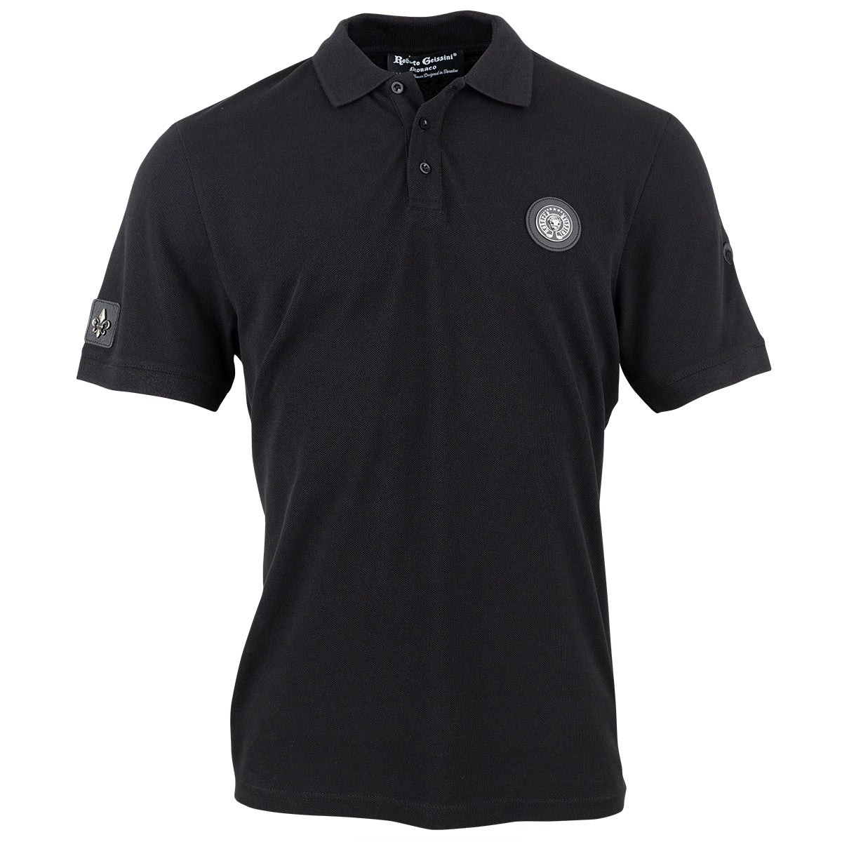 Black polo t shirt online