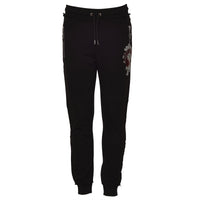 Ornament Jogginghose Schwarz