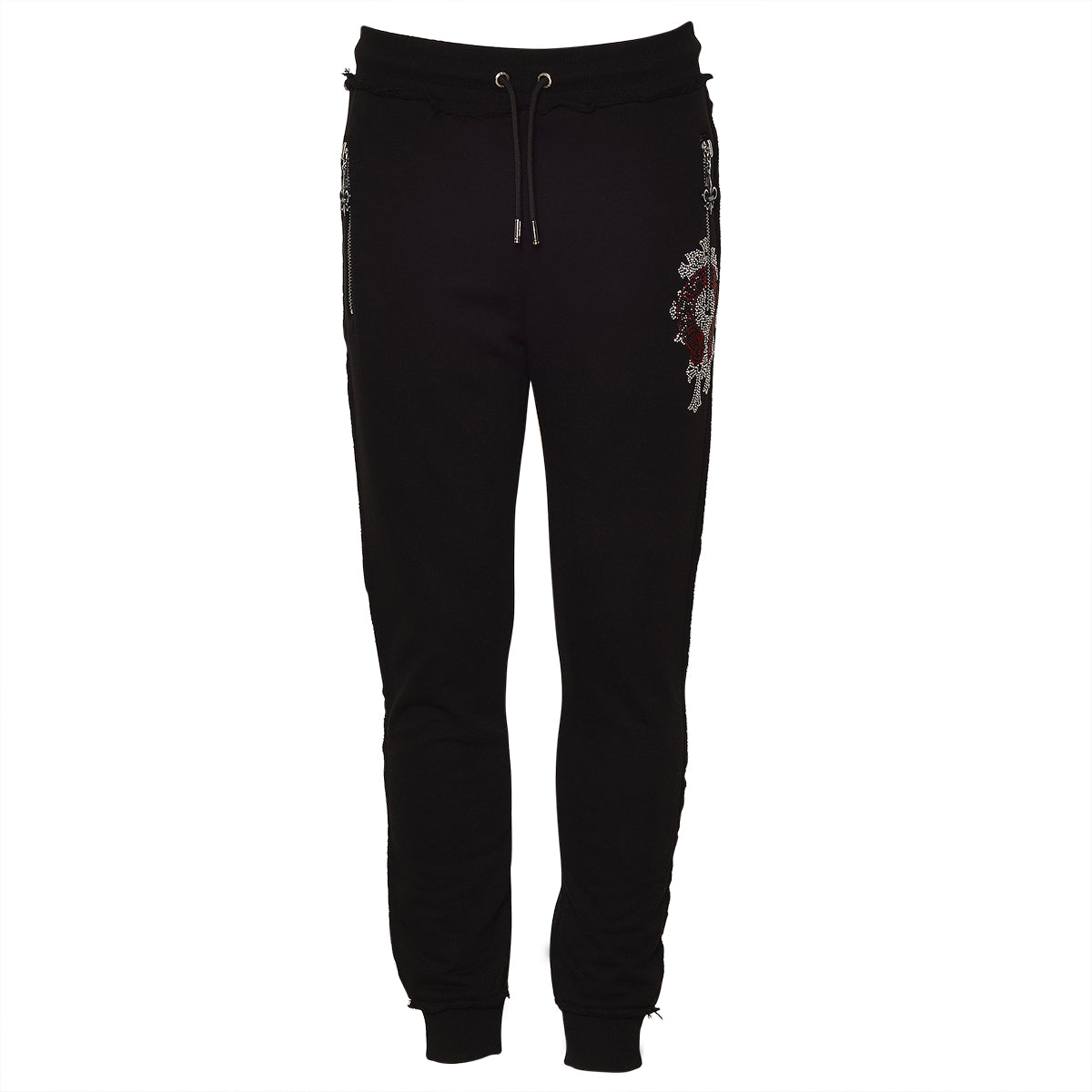 Ornament Jogginghose Schwarz