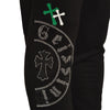 Coulor Cross Jogging Pants Black