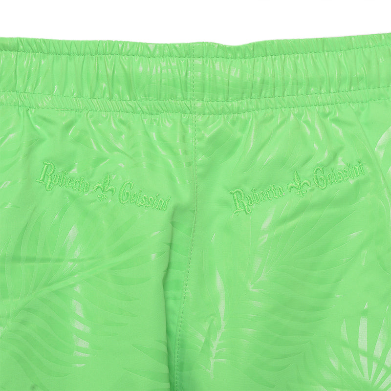 Skull Rose Swim Trunks Green