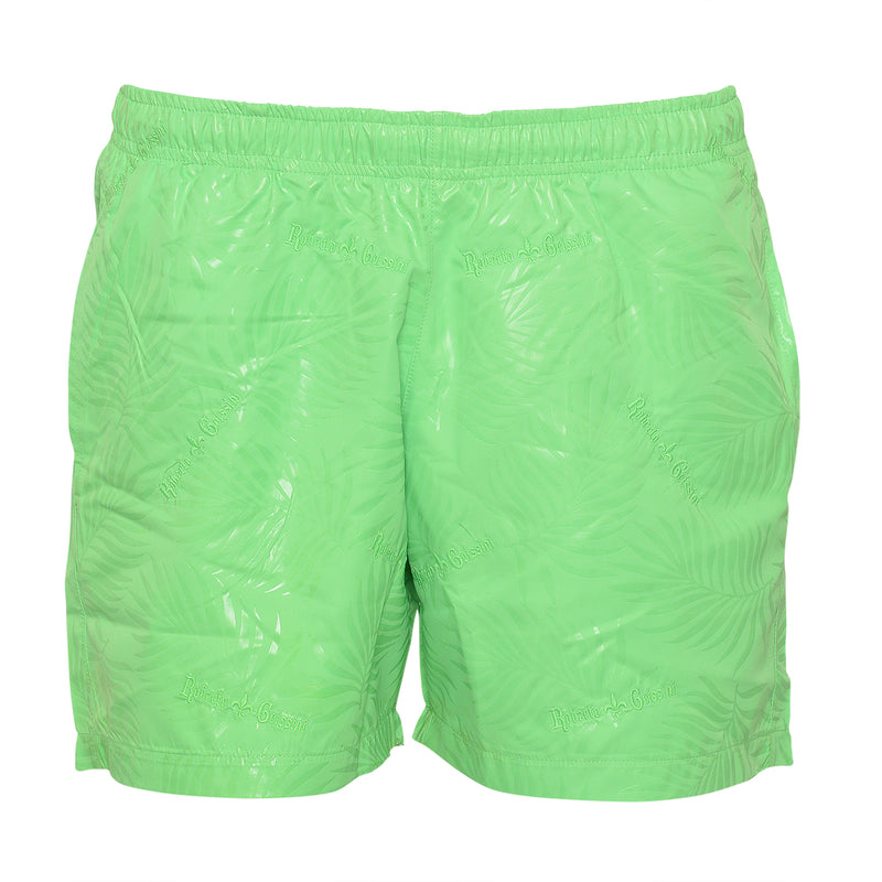 Skull Rose Swim Trunks Green