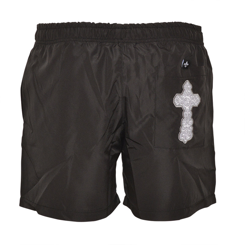 Cross Over Swim Trunks Black