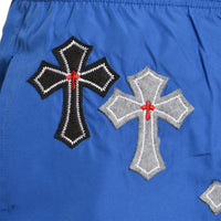 Cross Over Swim Trunks Blue