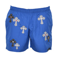 Cross Over Swim Trunks Blue