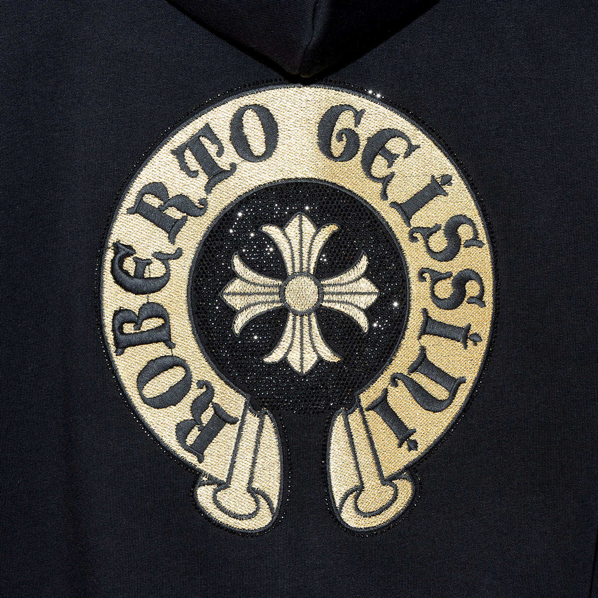 Gold Sweatjacke Schwarz