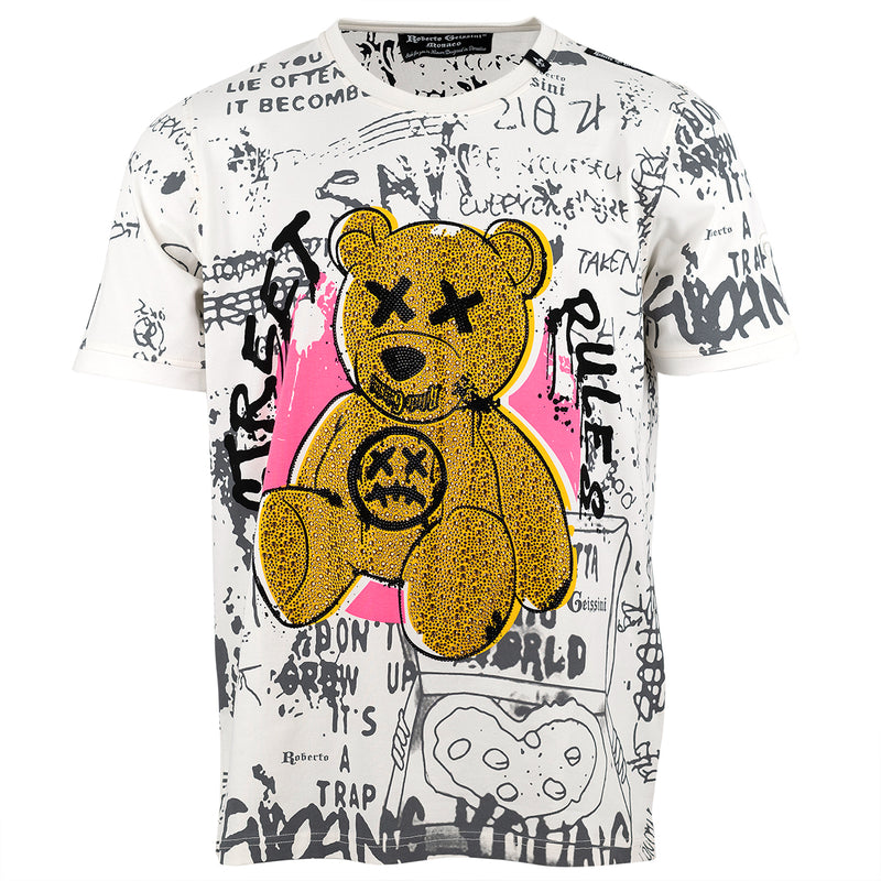 Bear Cross T-Shirt Offwhite