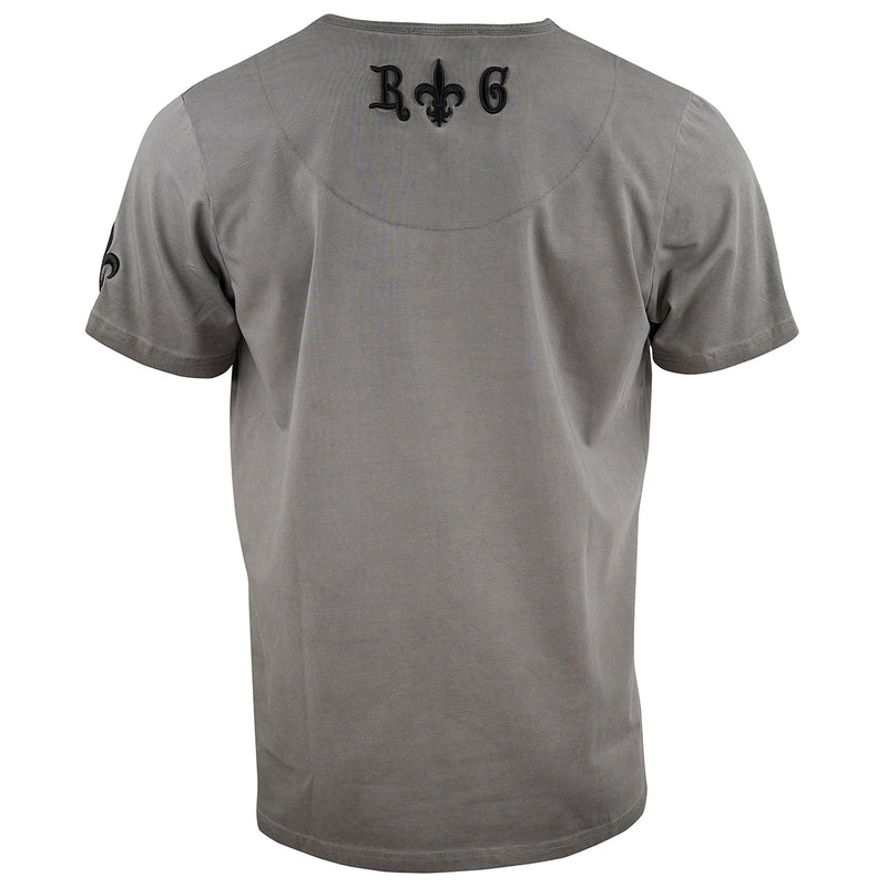 Cross stonewashed V-Neck T-Shirt