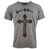 Cross stonewashed V-Neck T-Shirt