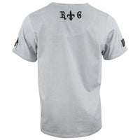 Cross stonewashed V-Neck T-Shirt