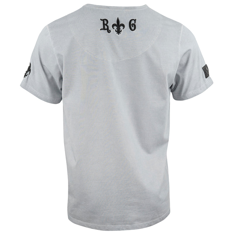 Cross stonewashed V-Neck T-Shirt