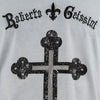 Cross stonewashed V-Neck T-Shirt