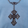 Chain stonewashed V-Neck T-Shirt