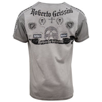 Chain stonewashed V-Neck T-Shirt