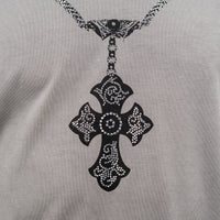 Chain stonewashed V-Neck T-Shirt