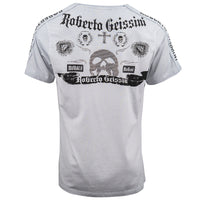 Chain stonewashed V-Neck T-Shirt
