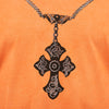 Chain stonewashed V-Neck T-Shirt