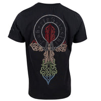 Ornament Cross T-Shirt Schwarz