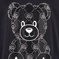 Happy Bear T-Shirt Schwarz
