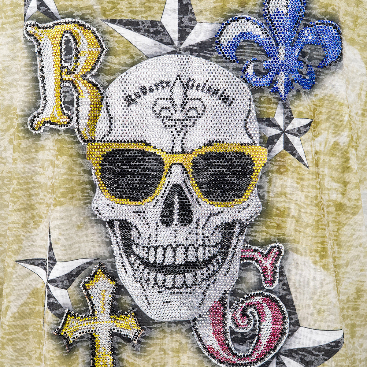 Skull Green Card T-Shirt