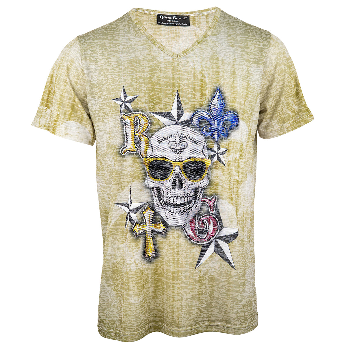 Skull Green Card T-Shirt