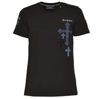 Three Cross T-Shirt Schwarz