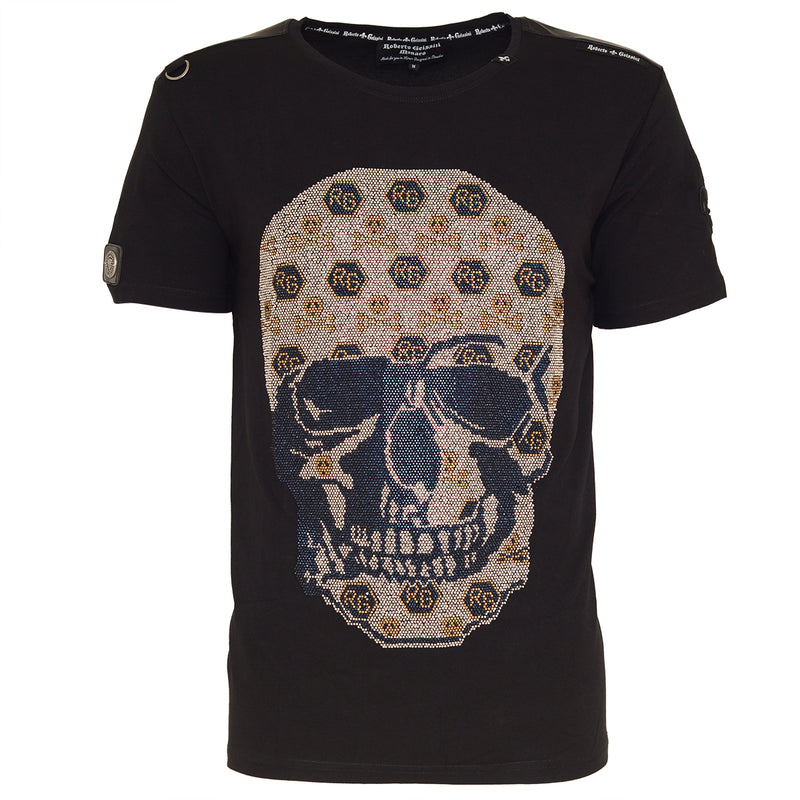 Skull Allover T-Shirt Schwarz Unisex