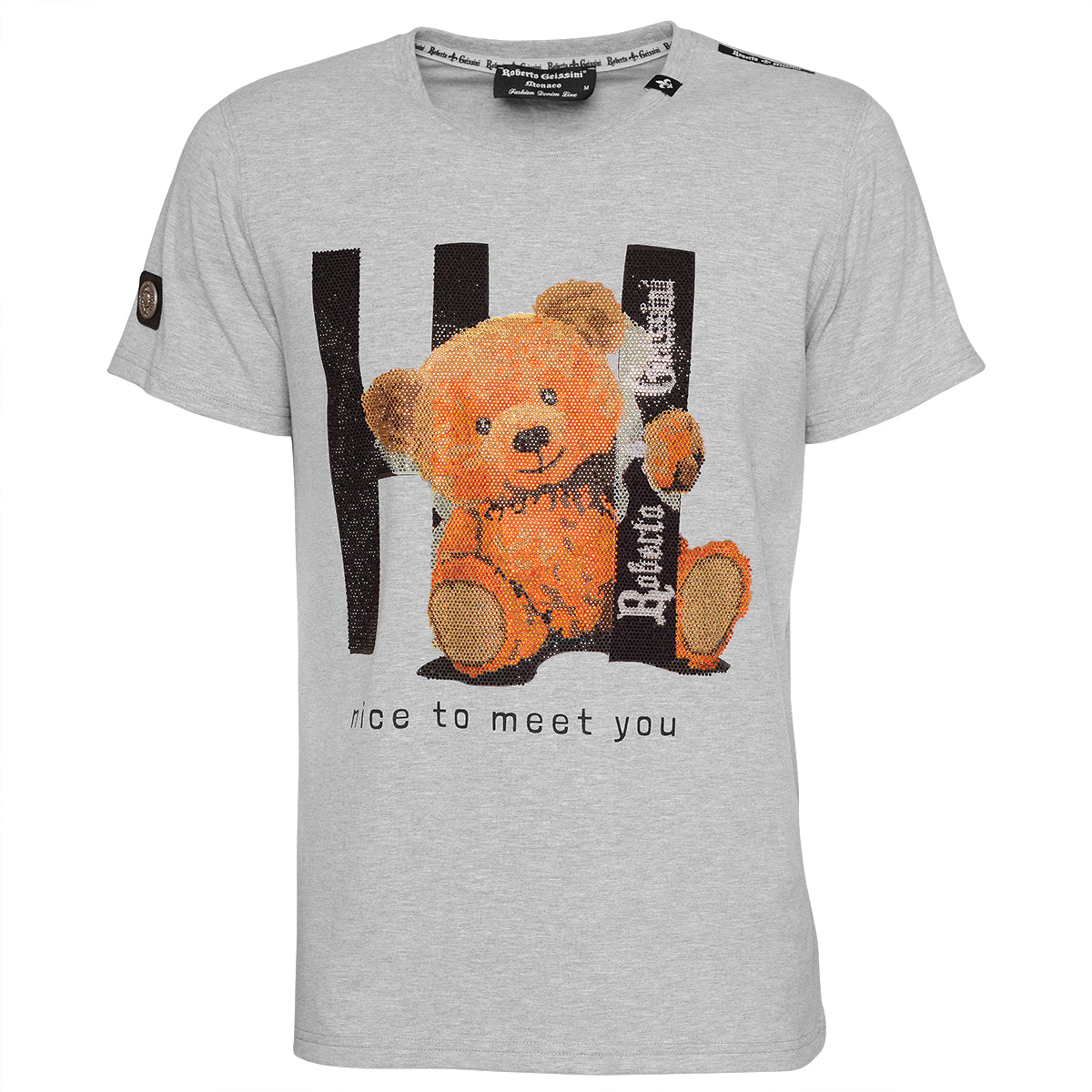 Nice to meet you T Shirt Grau Unisex