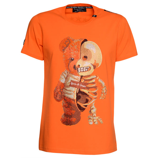 UNISEX T-Shirt HALF BEAR orange