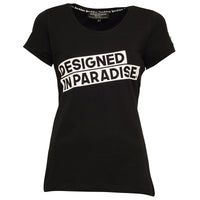 Designed in paradise T-Shirt Schwarz