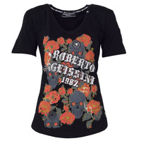 Flower T-Shirt Schwarz