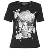 Diamond Flower T-Shirt Black 