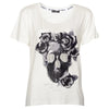 Flower Skull T-Shirt Weiß