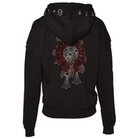 Damen Style Sweatjacke Schwarz