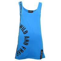 Wild and Free Top Blau