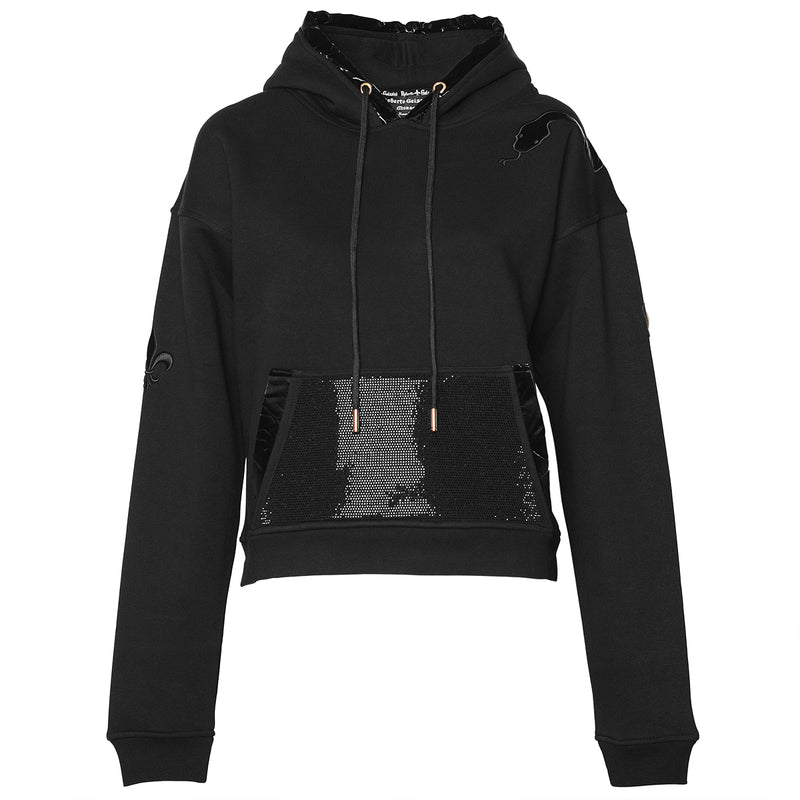 Snake Hoodie Schwarz