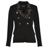 Lilie Ornament Blazer Schwarz