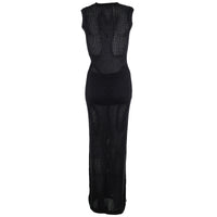 Carmen Strickkleid Schwarz
