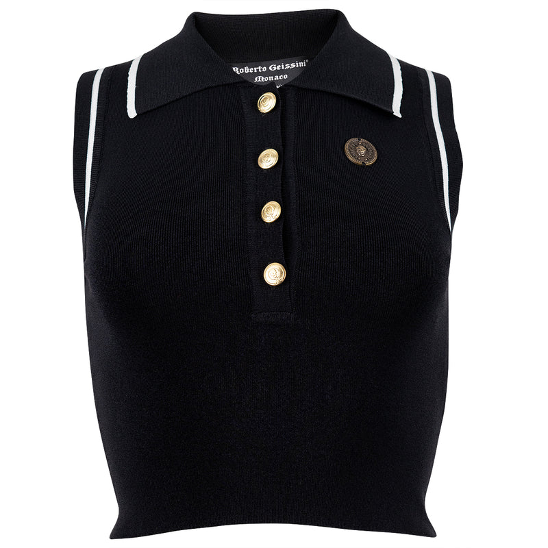 Summer Knitted Shirt Black