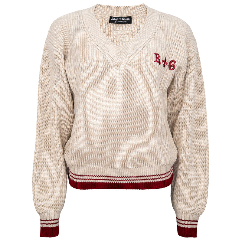 College Style Strickpullover